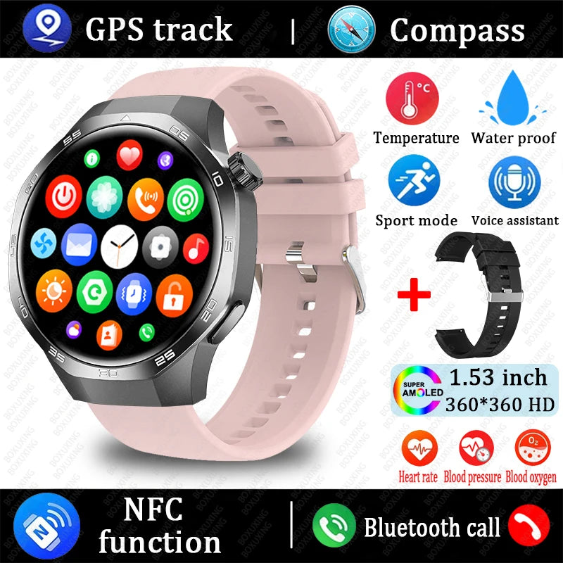 Watch 5 MAX 2025 – AMOLED Smartwatch with NFC, GPS, Bluetooth Call & Fitness Tracking