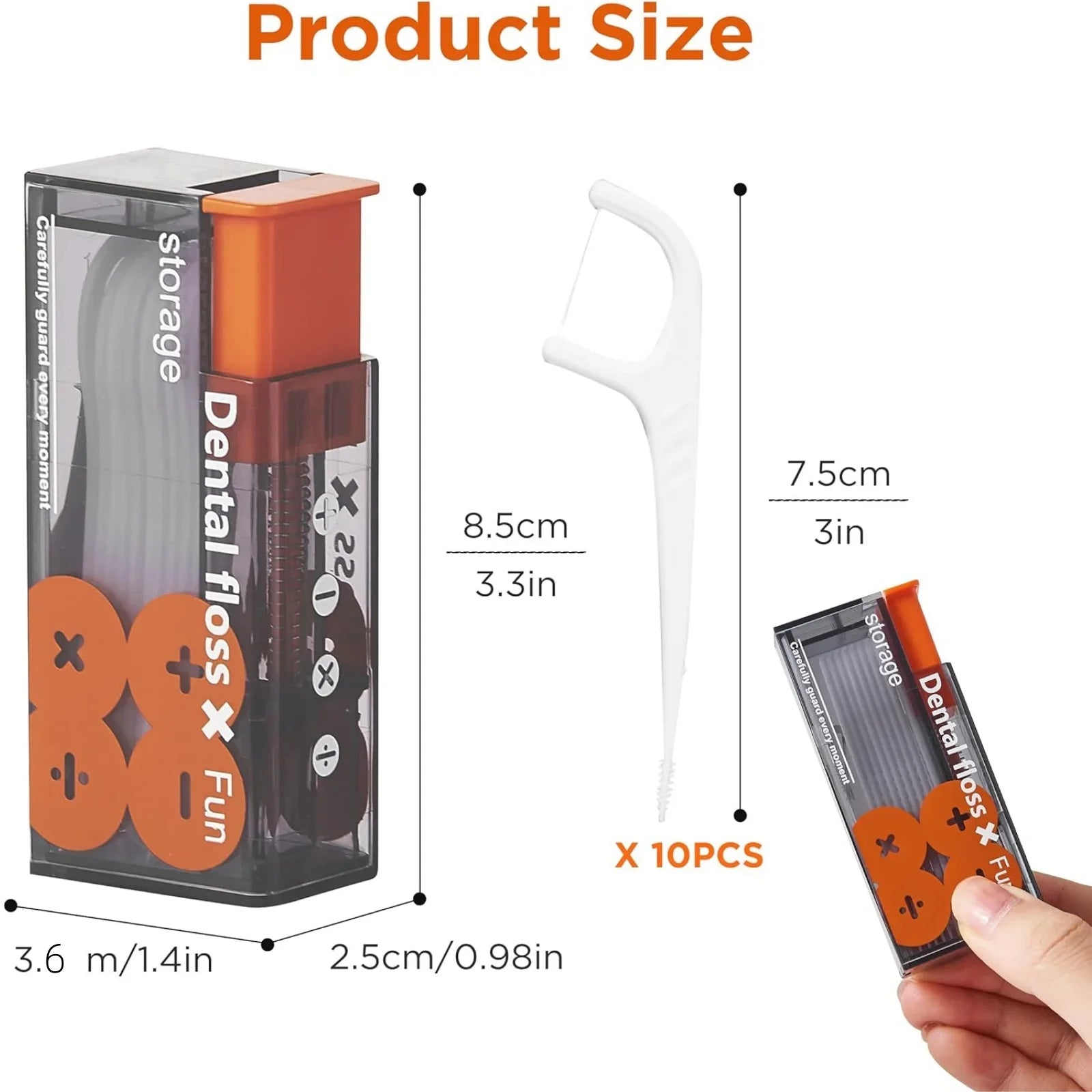 Auto-Floss Pro – One-Touch Pop-Up Dental Floss Holder with Refills