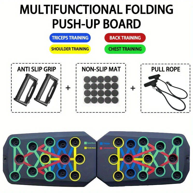 Portable Multifunctional Push-Up Board Set – Foldable Fitness Equipment