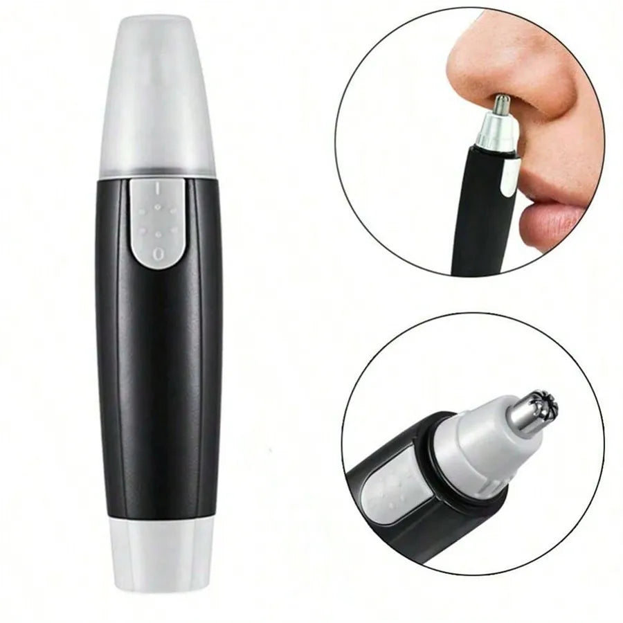 Portable Mini Nose Hair Trimmer – Electric Facial Hair Remover for Men & Women