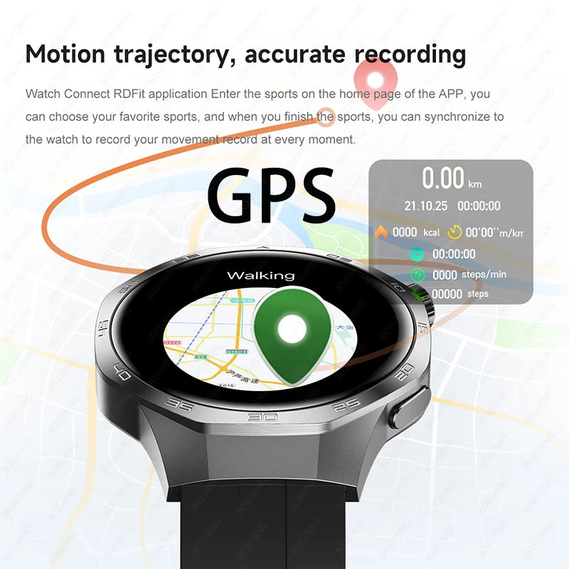 Watch 5 MAX 2025 – AMOLED Smartwatch with NFC, GPS, Bluetooth Call & Fitness Tracking