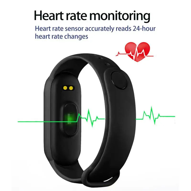 M6 Smartwatch – Fitness Bracelet with Heart Rate, Blood Pressure & Waterproof Design