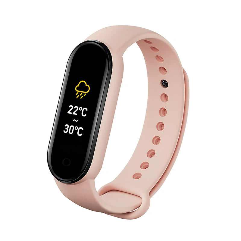 M6 Smartwatch – Fitness Bracelet with Heart Rate, Blood Pressure & Waterproof Design