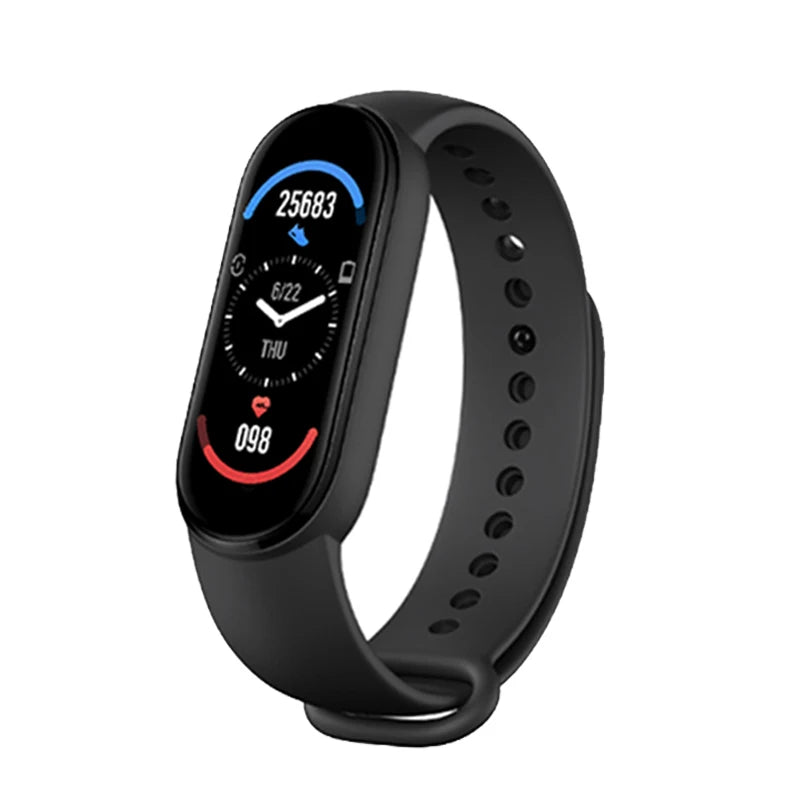 M6 Smartwatch – Fitness Bracelet with Heart Rate, Blood Pressure & Waterproof Design