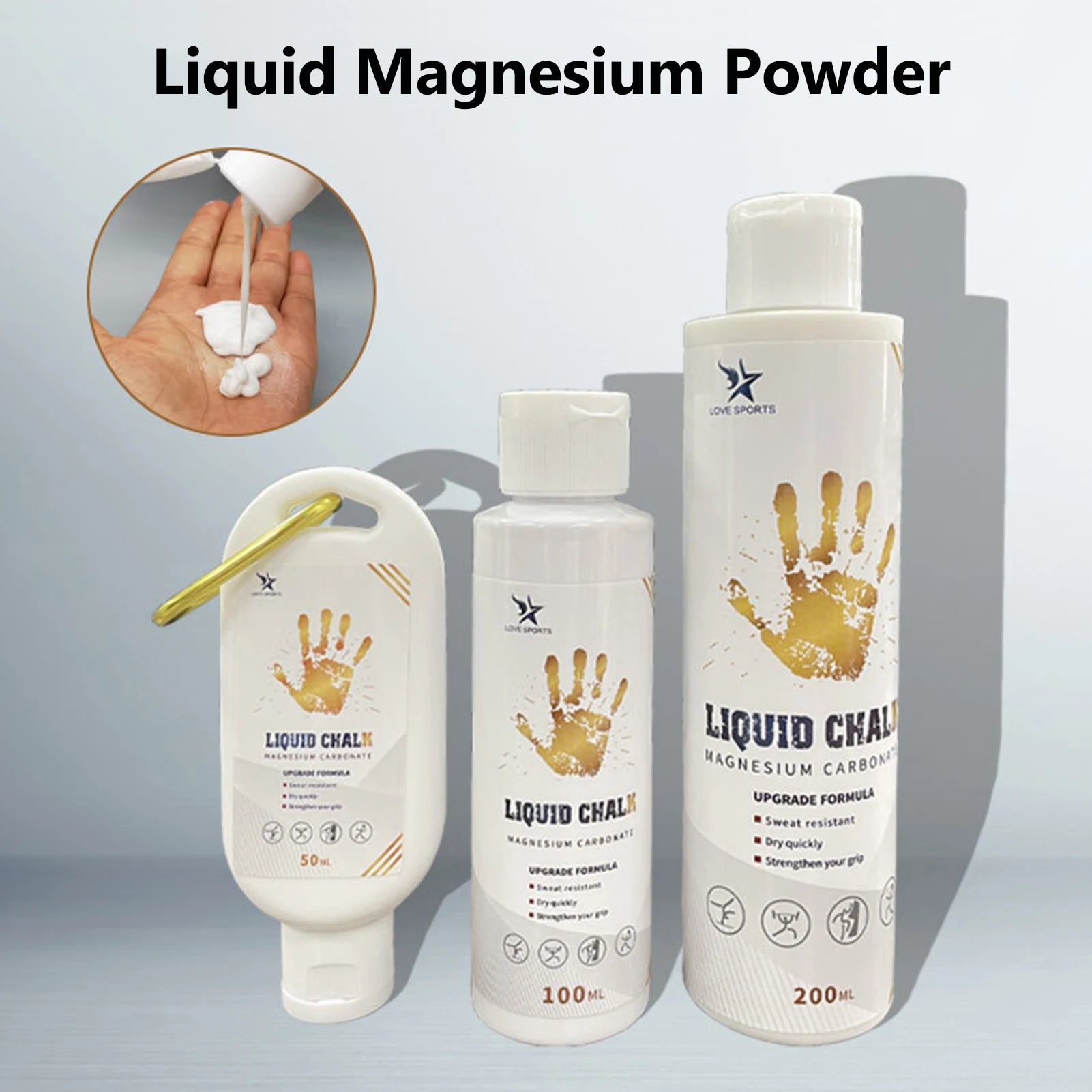 Liquid Magnesium Grip – Anti-Slip Chalk for Fitness & Climbing