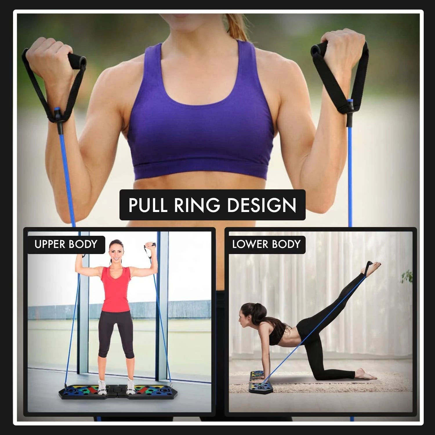 Portable Multifunctional Push-Up Board Set – Foldable Fitness Equipment