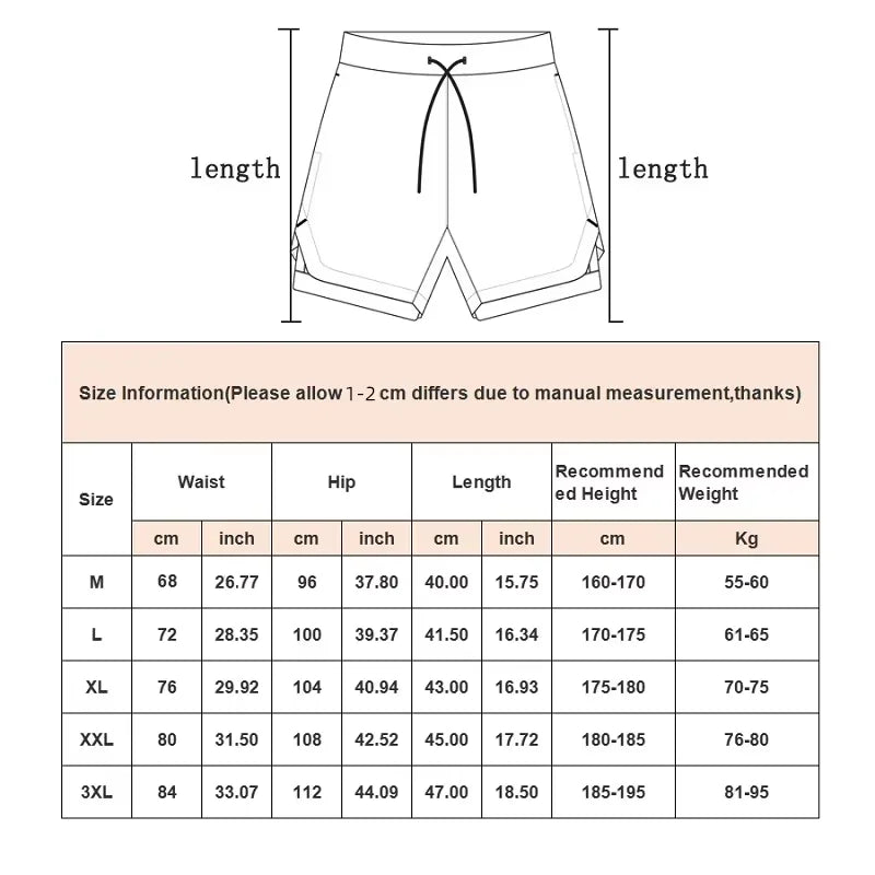 Men’s Camo 2-in-1 Running Shorts