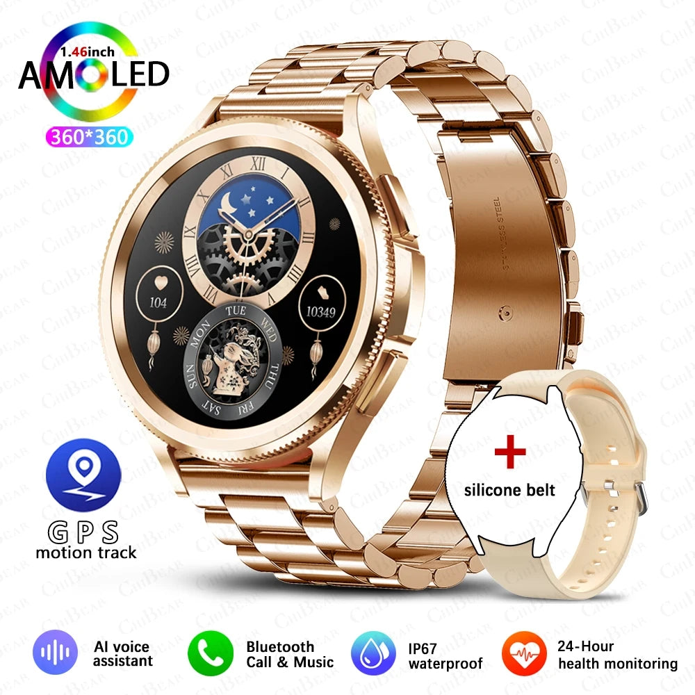 Watch 6 Classic Smartwatch – Bluetooth Call, GPS, Heart Rate & Fitness Tracker 2025