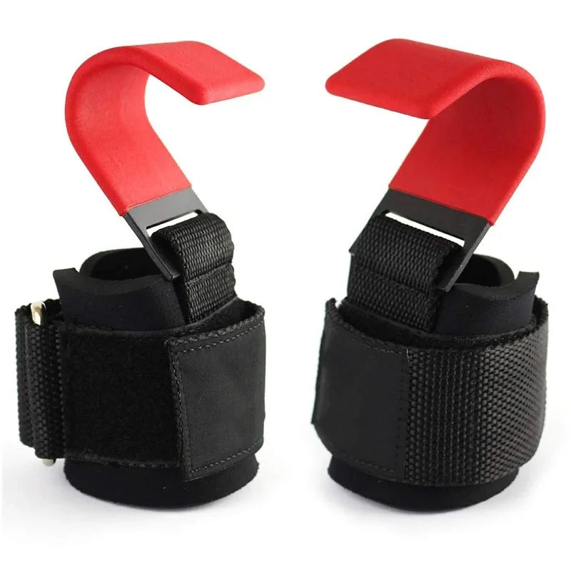 Weight Lifting Hook Grips with Wrist Wraps – Heavy Duty Gym Straps for Pull-Ups & Powerlifting