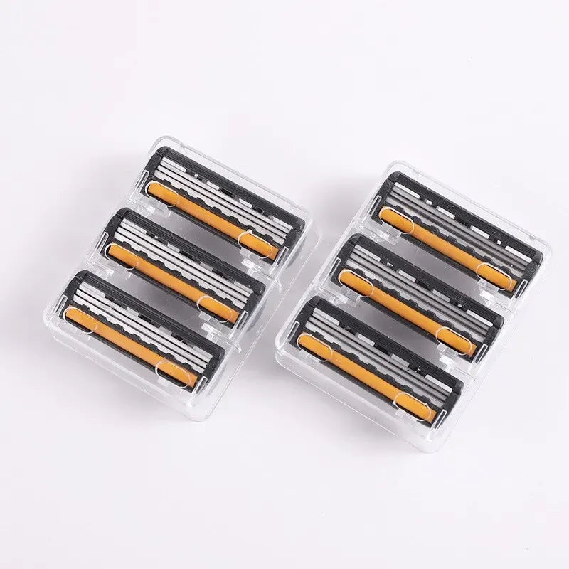 Men’s Triple-Layer Razor – Reusable Shaver with Replaceable Blades