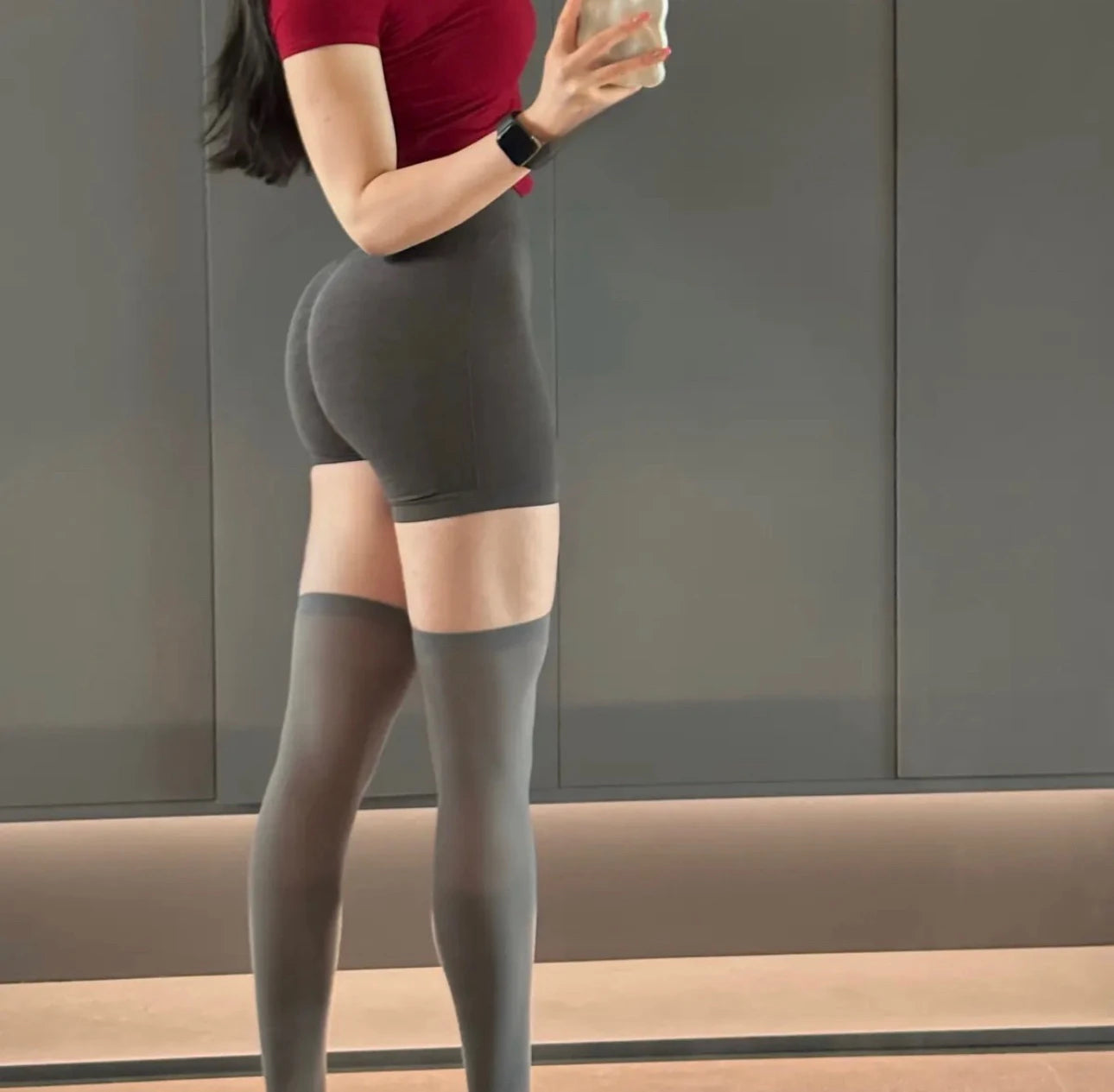 Seamless Jacquard Yoga Shorts