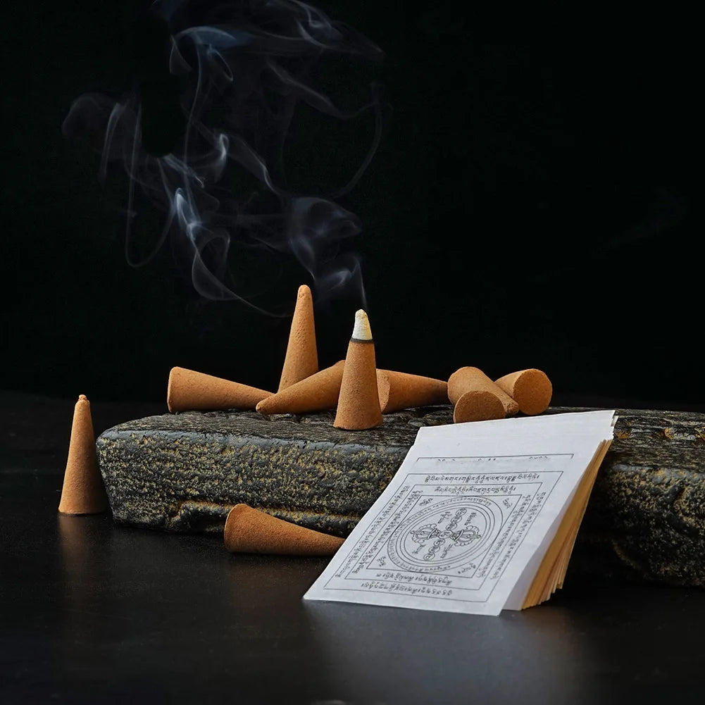 Tibetan Natural Incense Cones – Meditation & Buddha Offerings