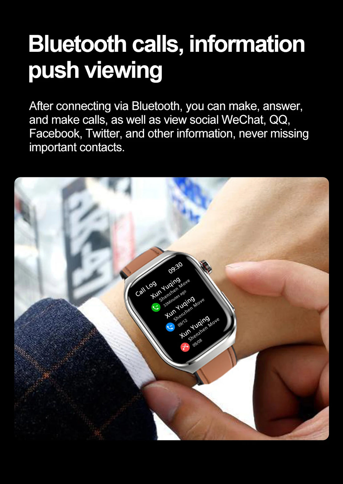 2025 Smartwatch – Uric Acid & Blood Fat Monitor, ECG+PPG, Bluetooth Call, Fitness Tracker