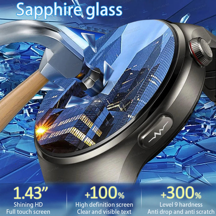 2025 Nursing-Grade Smartwatch – Blood Oxygen, Lipid, Uric Acid, ECG+PPG, Body Temp & Bluetooth Call