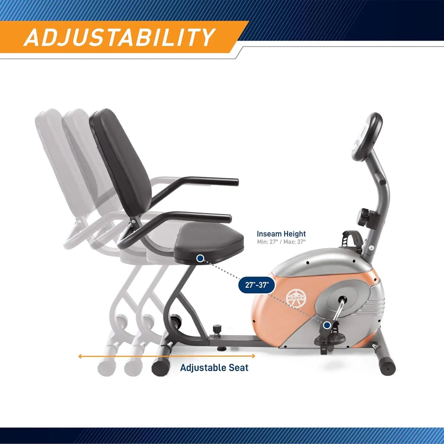 Home Exercise Bike – Adjustable Magnetic Resistance Trainer
