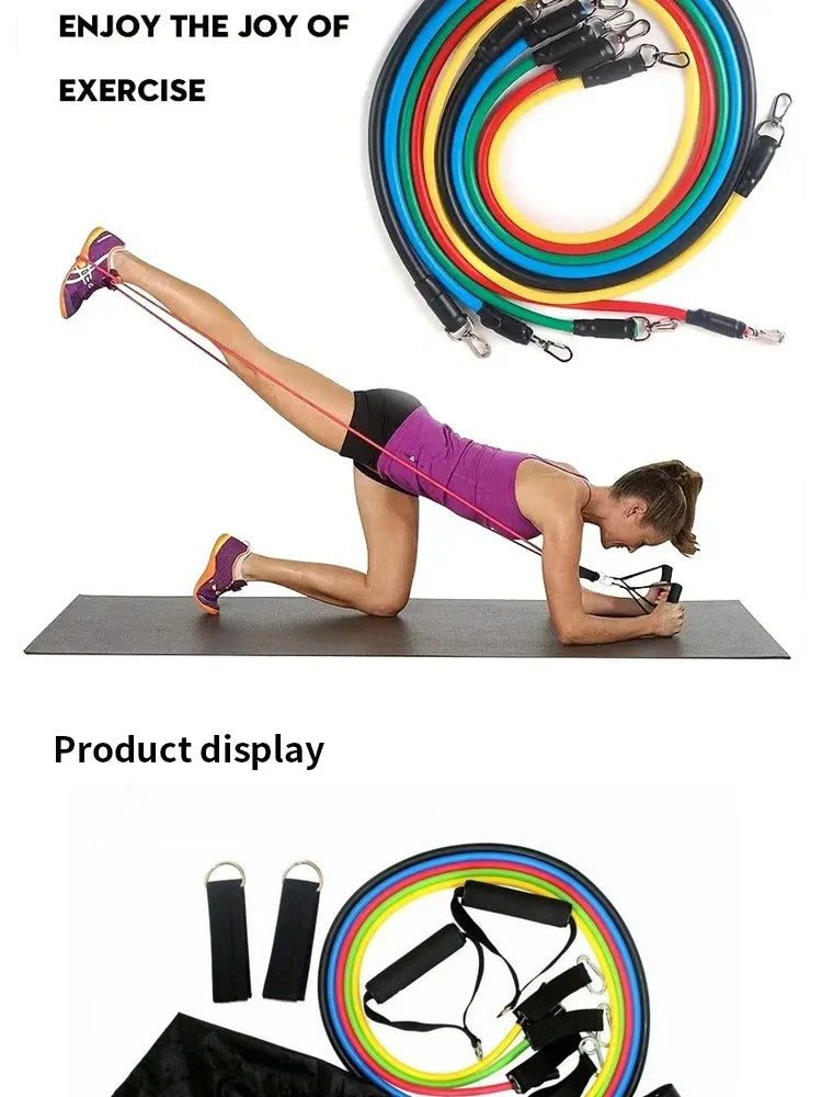 11-Piece Resistance Training Strap Set – Multifunctional Fitness Bands & Harness