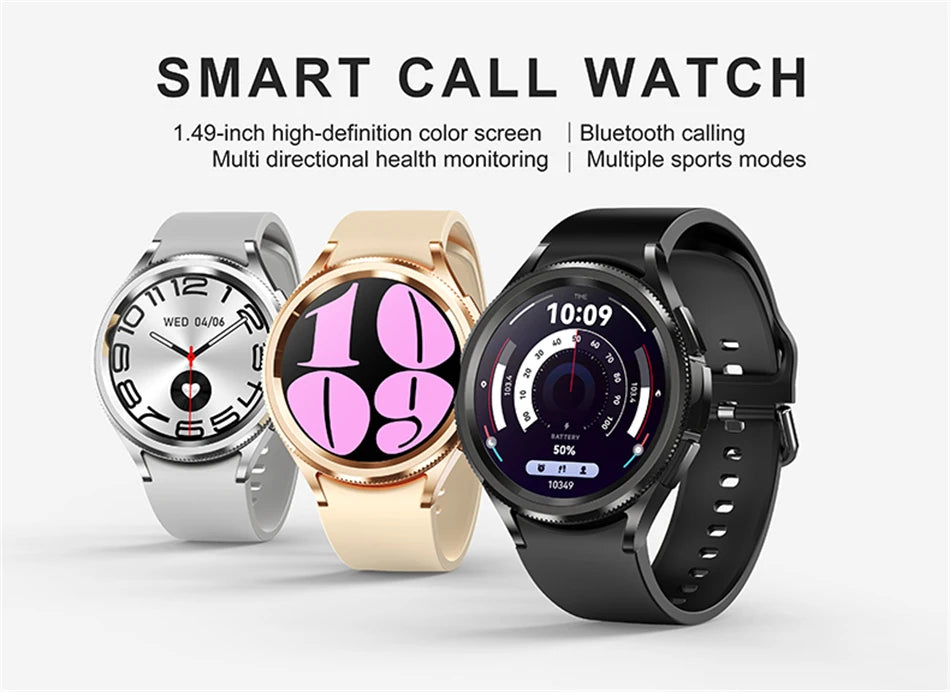 Watch 6 Classic Smartwatch – Bluetooth Call, GPS, Heart Rate & Fitness Tracker 2025