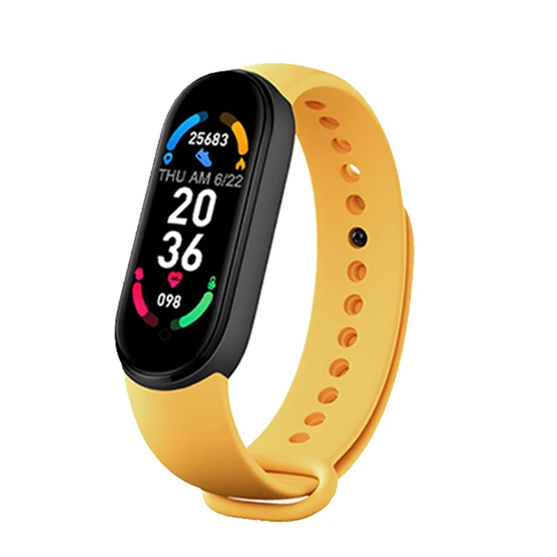 M6 Smartwatch – Fitness Bracelet with Heart Rate, Blood Pressure & Waterproof Design