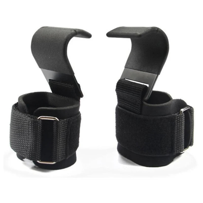 Weight Lifting Hook Grips with Wrist Wraps – Heavy Duty Gym Straps for Pull-Ups & Powerlifting