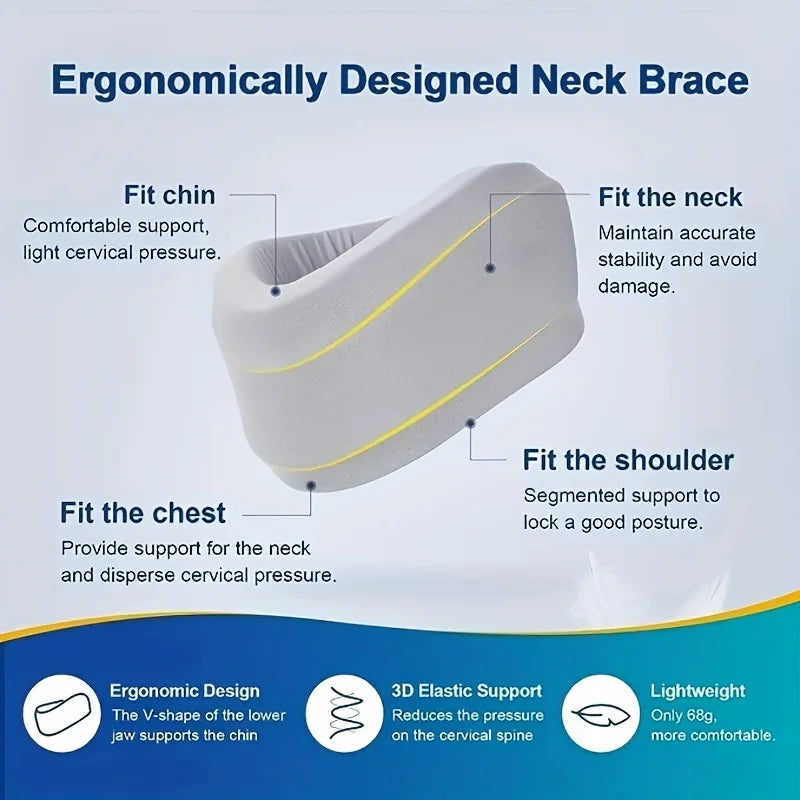 Adjustable Neck Brace – Cervical Support for Pain Relief & Posture Correction