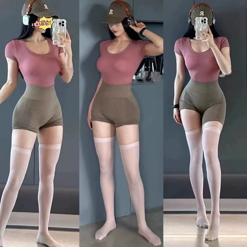 Seamless Jacquard Yoga Shorts