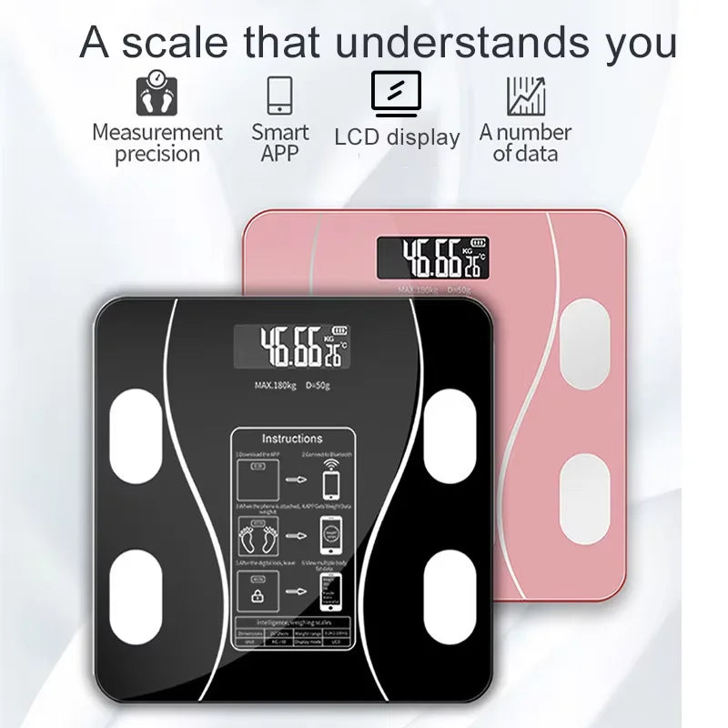 Smart Body Fat Scale – Bluetooth Digital Weight & Composition Analyzer